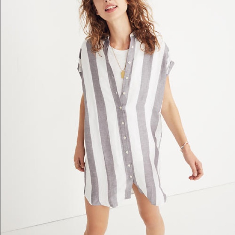Madewell Maywood stripe  shirtdress